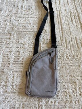 Travelon Crossbody Bag Gray Travel Purse Lightweight Small